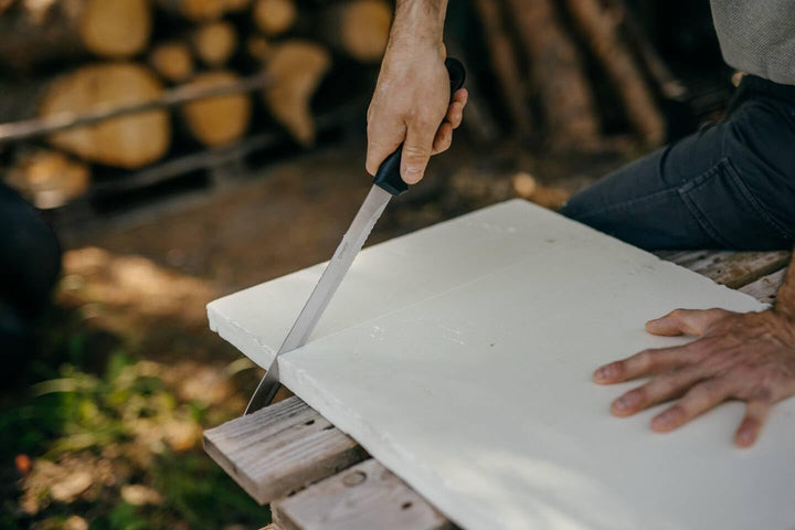 Fiskars Dämmstoffmesser, Gesamtlänge: 42 cm, Rostfreier Stahl, Schwarz, K20, 1001626