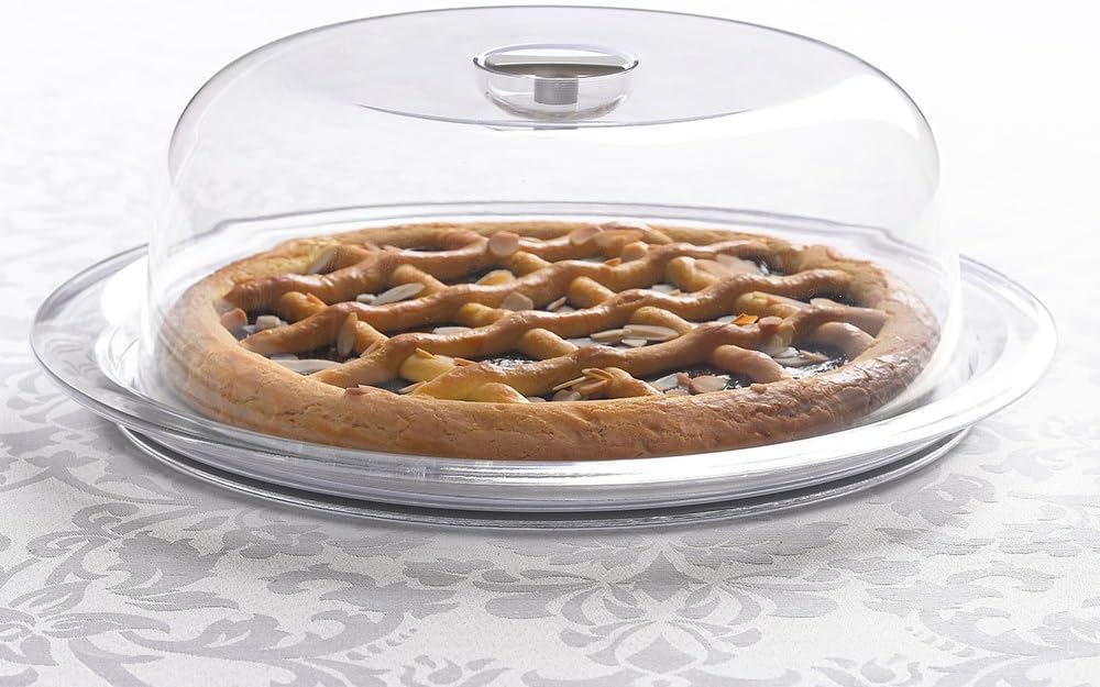 Omada Design, Kuchenform, Kuchenhalter mit Tablett 25 cm, aus unzerbrechlichem Kunststoff, spülmasch