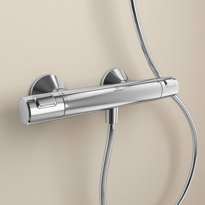 Ideal Standard A7201AA Ceratherm T25 Brausethermostat, Chrom Dusche Chrom, Dusche Chrom