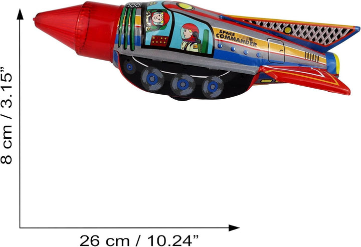 Freak Scene Space Blechspielzeug Rakete Set Raumschiff Blechrakete BS0598-101, BS0598-101