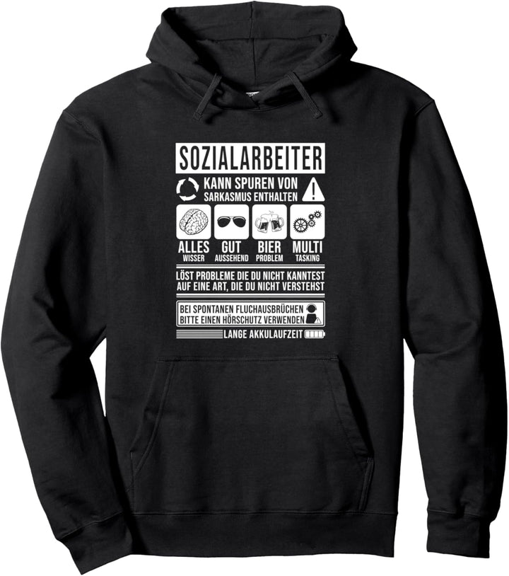 Sozialarbeiter Spruch lustiges Sozialarbeiter Pullover Hoodie