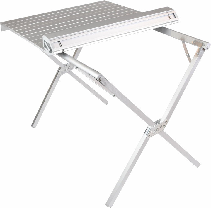 Nexos Trading Campingtisch mit Tragetasche Aluminum, grau Gartentisch Partytisch Buffettisch klappba