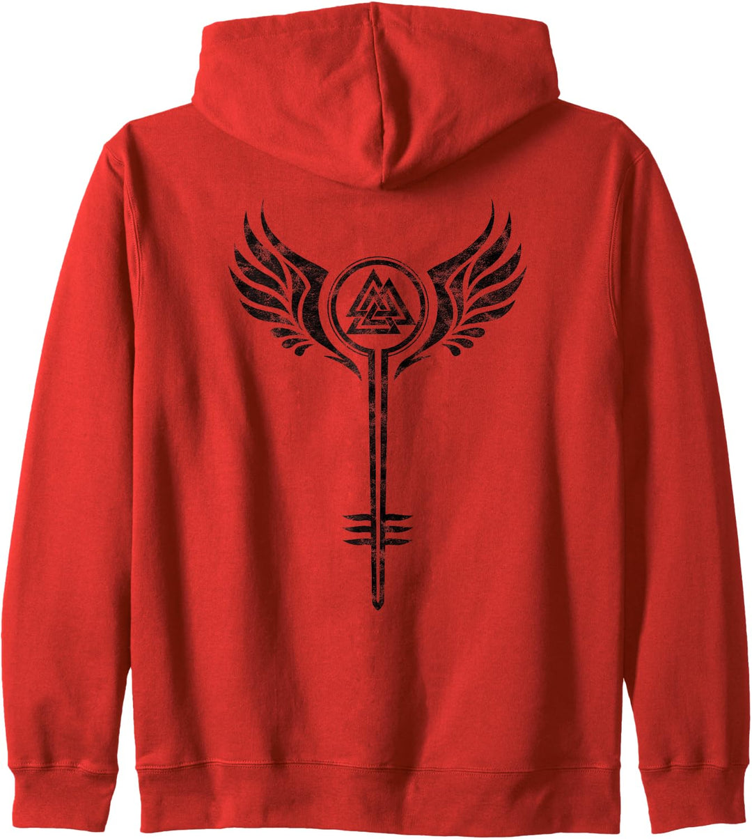 Walküre Schildmaid Symbol Valknut Wikinger Odin Viking Kapuzenjacke