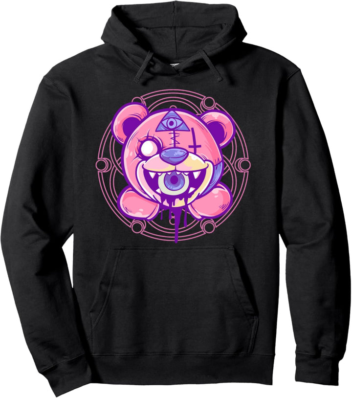 Pastell Goth Teddy Soft Grunge Witchy Pullover Hoodie