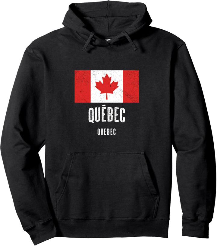 Stadt von Québec - KANADA | Kanadische Flagge Souvenir - Pullover Hoodie