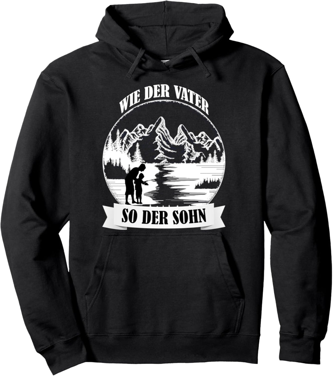 Wie Der Vater So Der Sohn Vater Sohn Angeln Angler Geschenk Pullover Hoodie