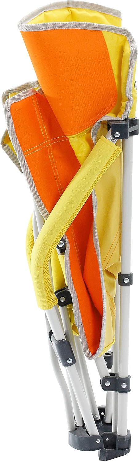 BRUNNER Bula Strandstuhl, Ergonomisch, Legierter Stahl, Orange/Gelb, Orange/Gelb