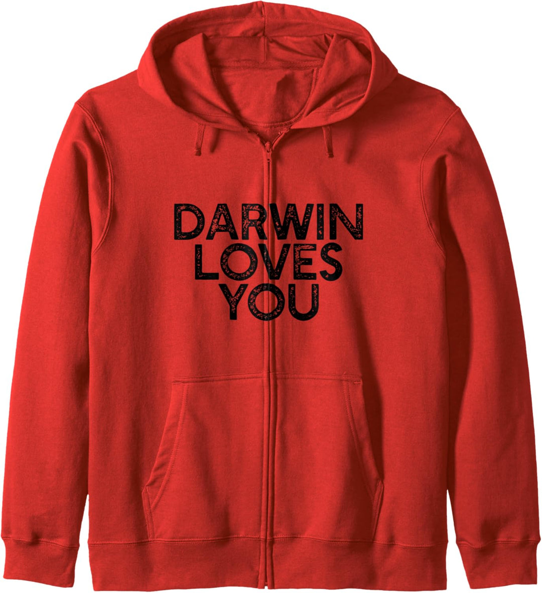 DARWIN LIEBT DICH Lustiges Atheist Meme Gottlos Kapuzenjacke