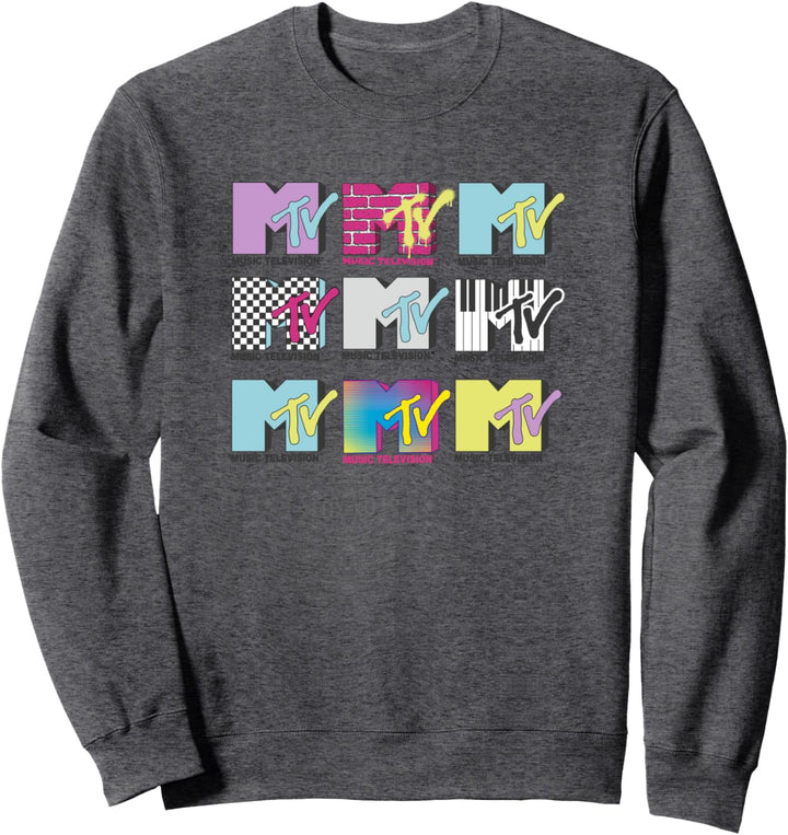 MTV Logo Stack Style Sweatshirt