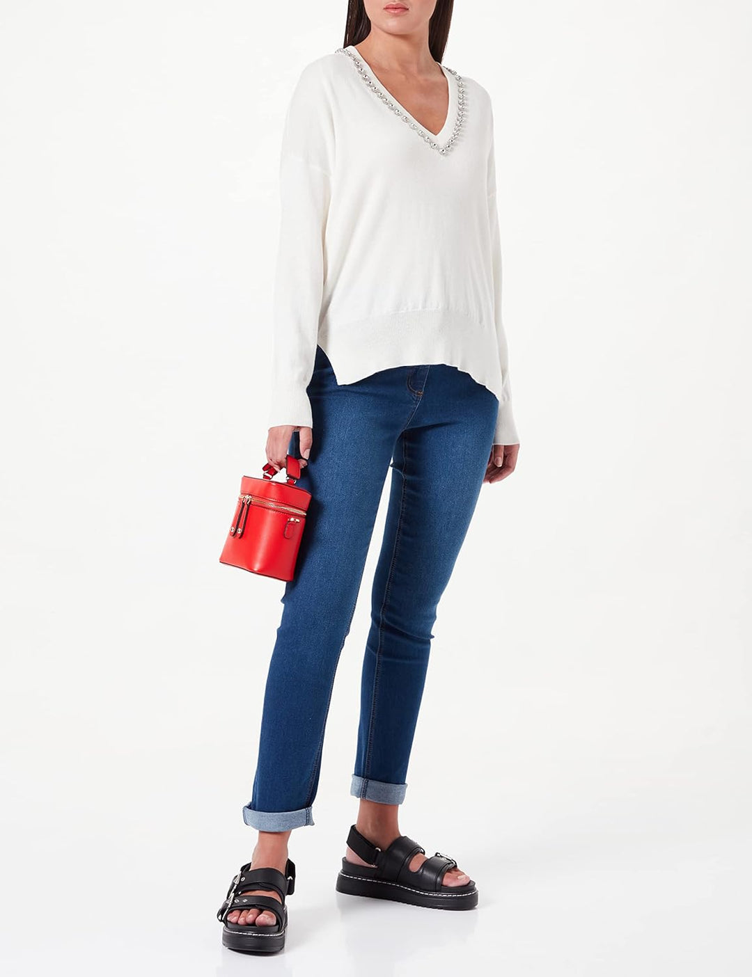 Replay Damen Pullover S 001 White, S 001 White