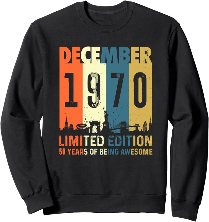 50 Limited Edition, hergestellt im Dezember 1970 zum 50. Sweatshirt