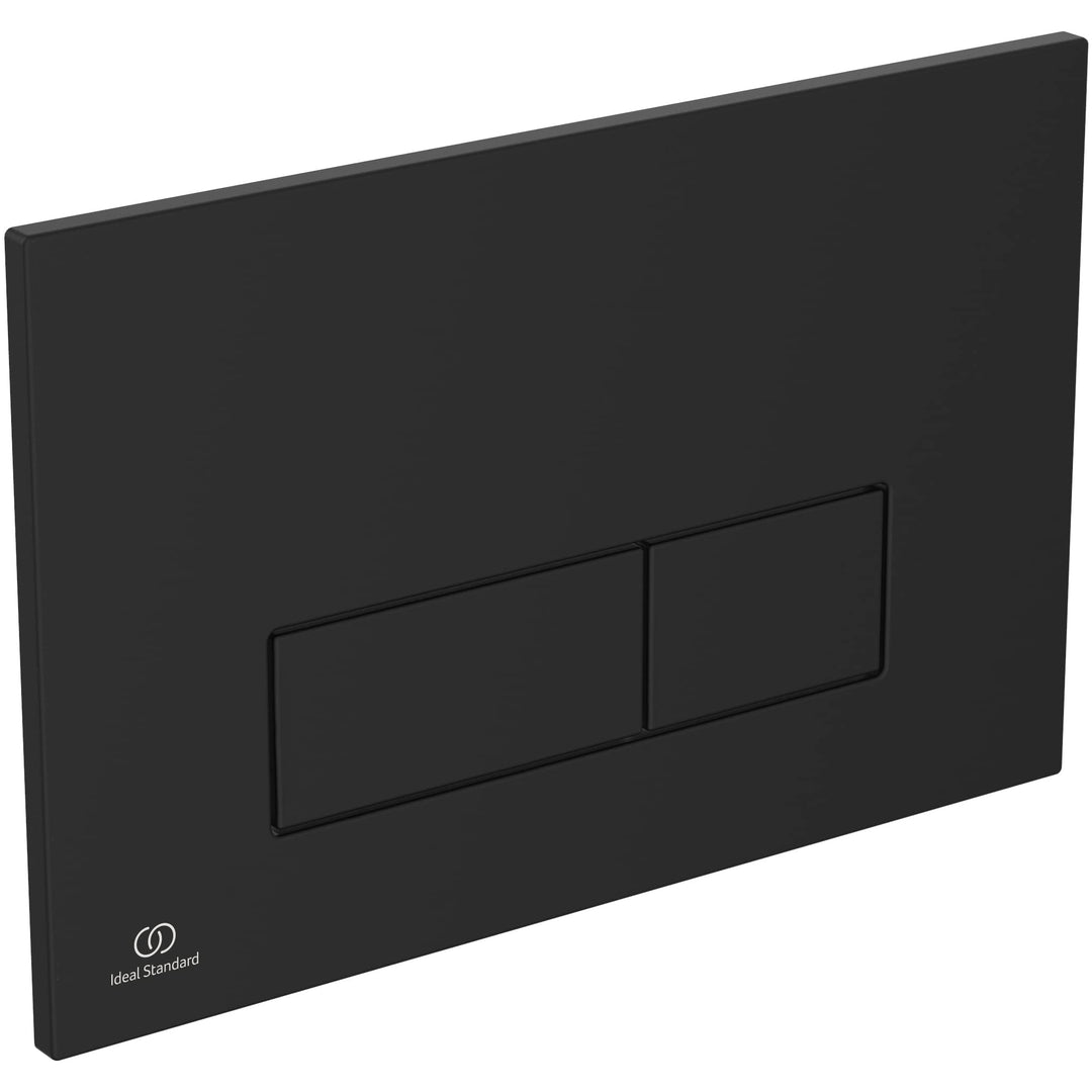 Ideal Standard R0121A6 Oleas Betätigungsplatte Oleas M2 Mechanical Toilet Flush Plate, Black Schwarz