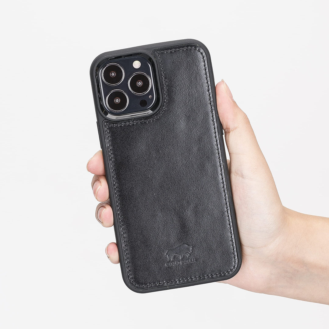 Solo Pelle Lederhülle für das iPhone 13 Pro Max in 6.7 Zoll Stanford Case Leder Hülle Ledertasche Ba