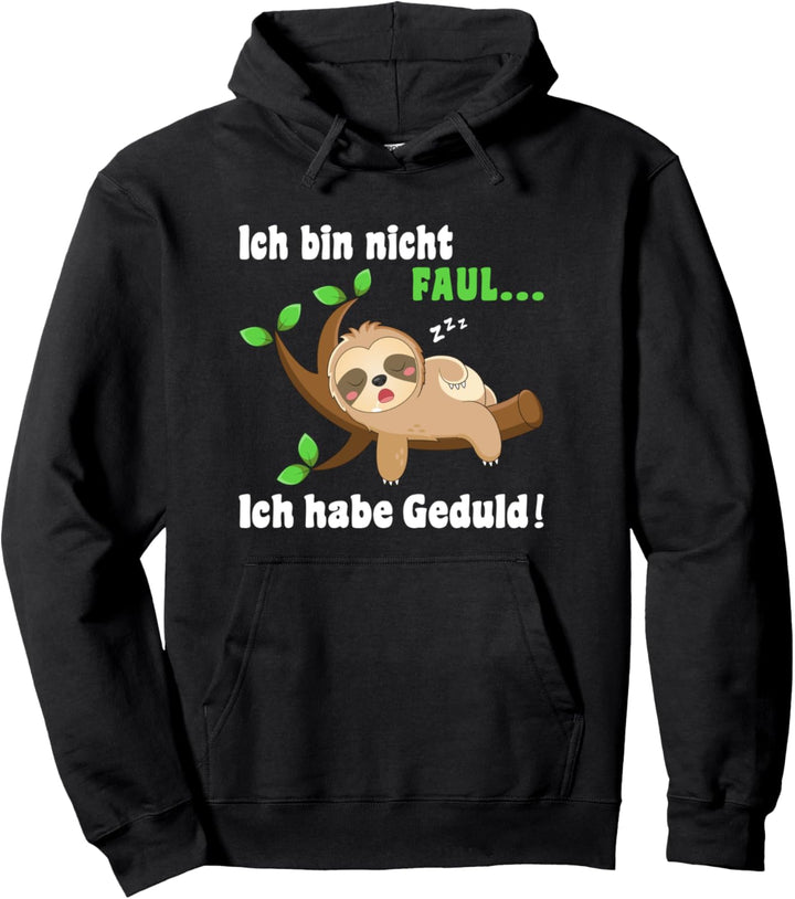 Faultier Schlafshirt Damen Herren Kinder Lustiges Faultier Pullover Hoodie