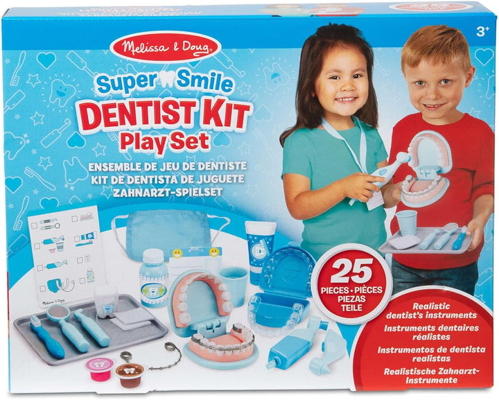 Melissa &amp; Doug Zahnarzt Spielzeug Set für Kinder, Zahnarzt Spielzeug für Kinder, Lernspielzeug für J