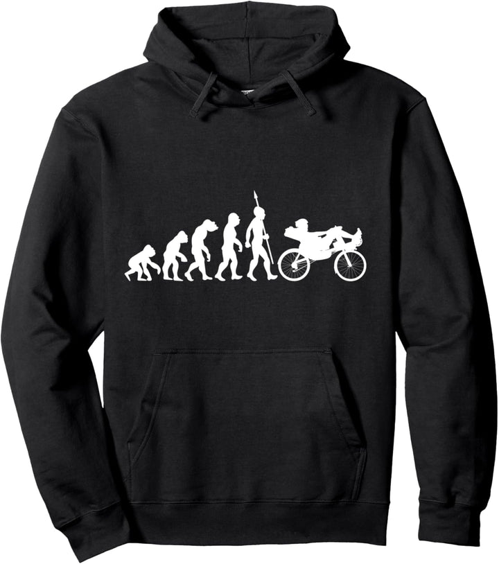 Liegerad Liegefahrrad Fahrrad Evolution Radsport Fun Sport Pullover Hoodie
