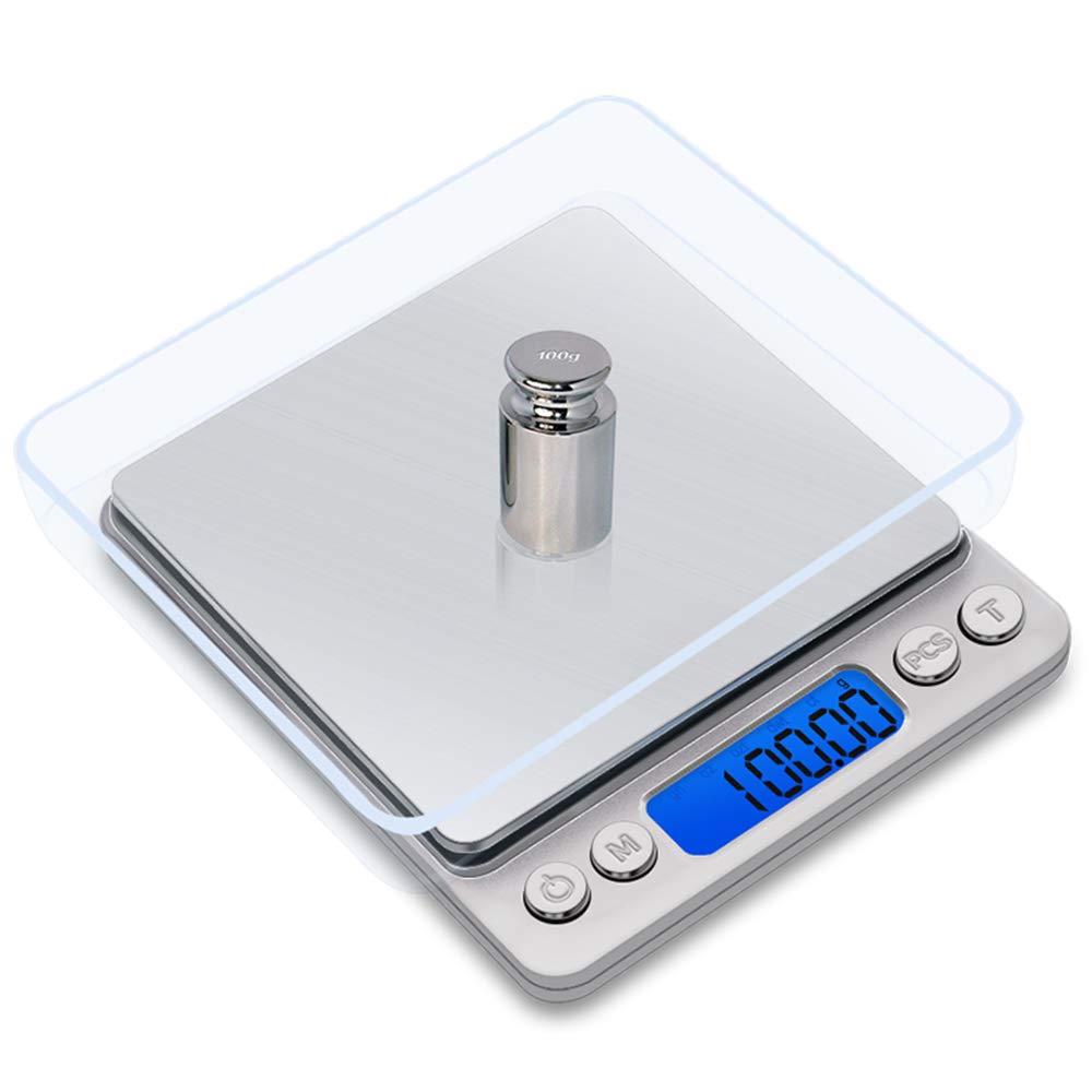 Meichoon Digital Jewelry Massstab/Küche Lebensmittel Massstab Stalhof P/500 g (0,01), High Precision