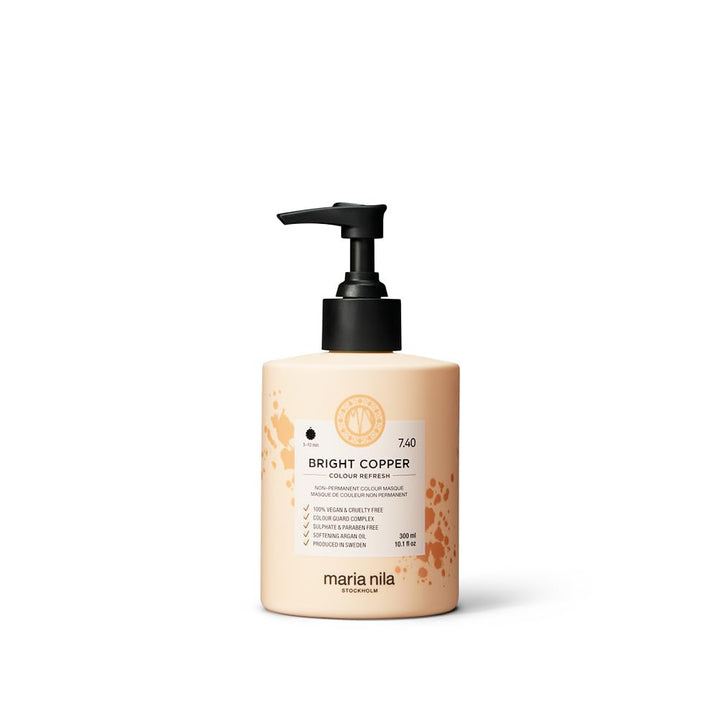 Maria Nila Colour Refresh Farbmaske Bright Copper | Haarkur mit Rot-Pigmenten für Blondes und Hellbr
