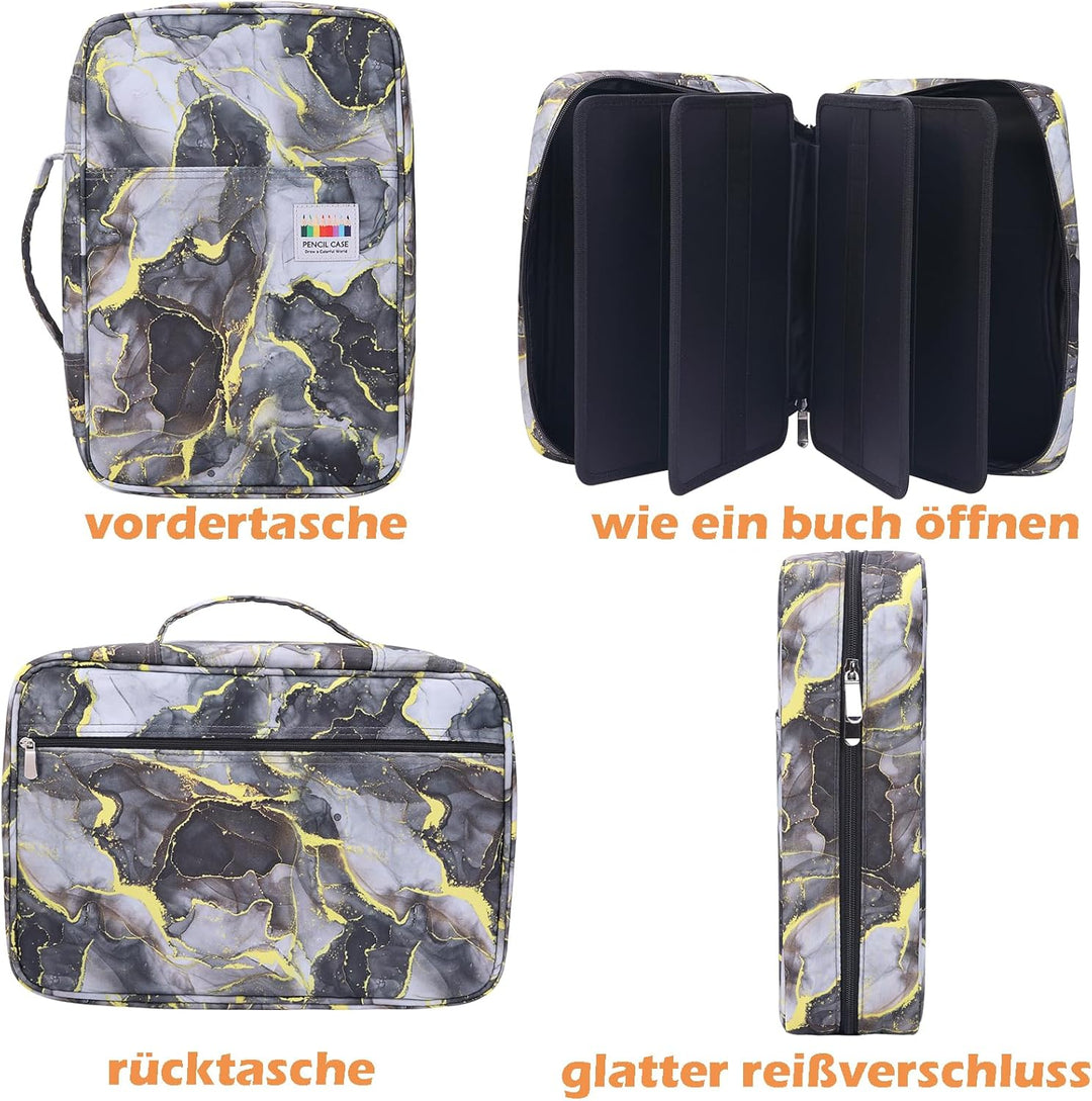 Federmäppchen Super Grosse, Schreibwaren-Stifttasche Federtaschen mit 100 Slots Organizer für Zeichn