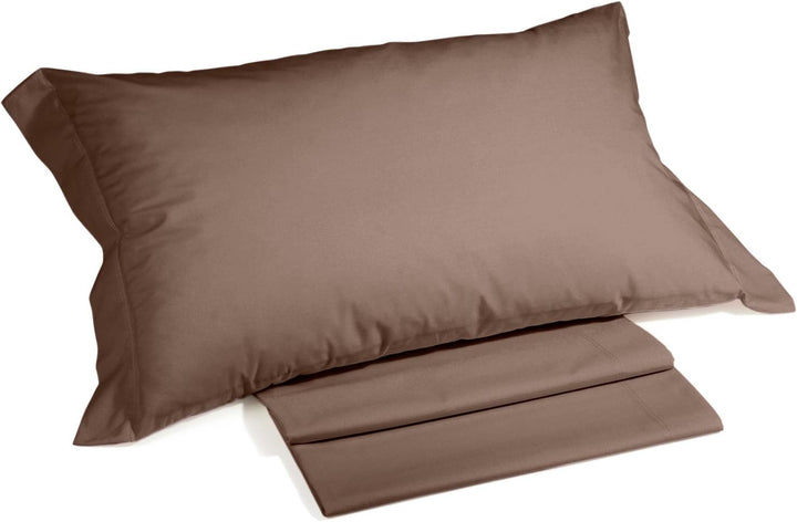 Caleffi Baumwolle einfarbig Bettwäsche-Set, Mokka, Einzelbett Einzelbett Mokka, Einzelbett Mokka