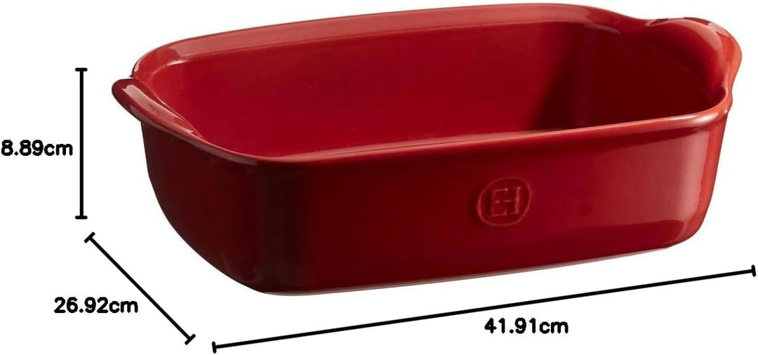 Emile Henry 592793 Auflaufform, Keramik Burgunder, Burgunder
