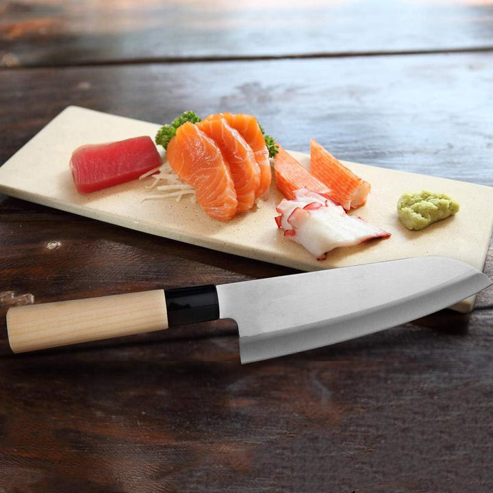 SekiRyu Santoku Küchenmesser, Edelstahl, Silber