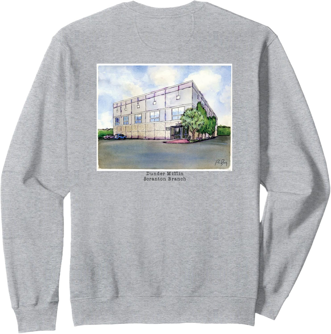 The Office Dunder Mifflin Aquarell Illustration Sweatshirt