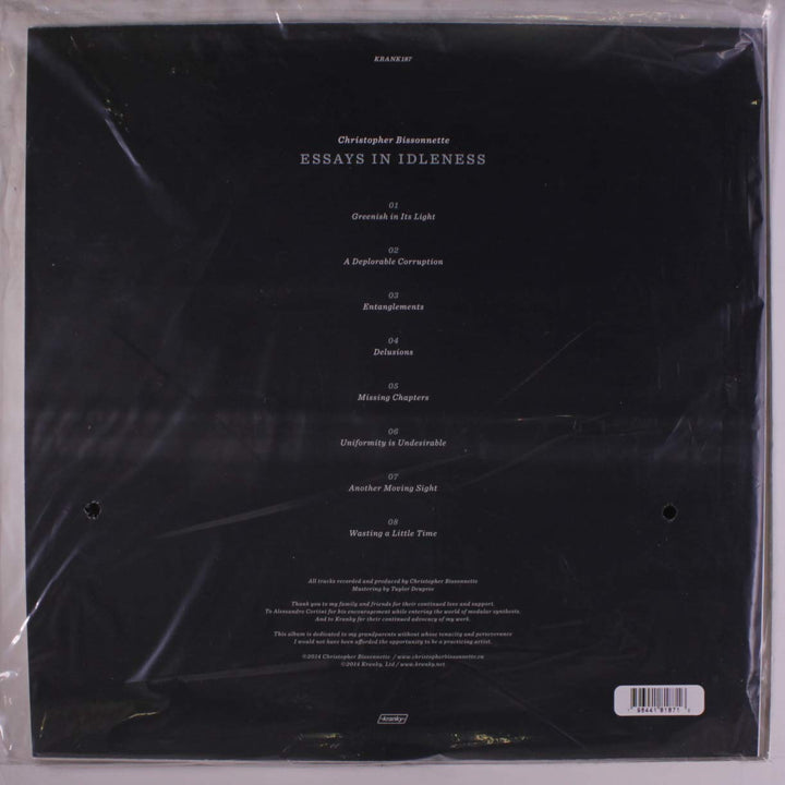 Essays in Idleness, Vinyl