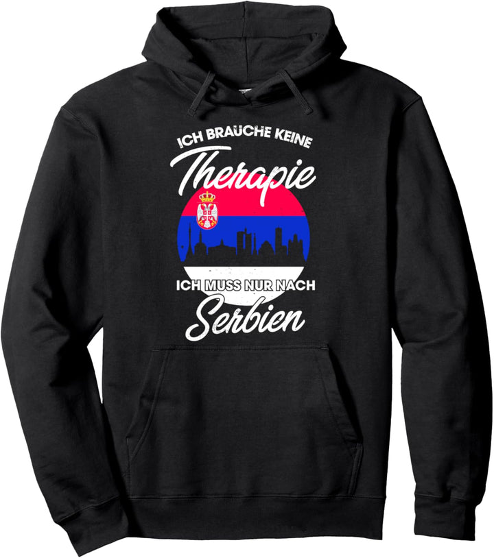 Serbische Flagge I Serbien Urlaub I Serbien Pullover Hoodie
