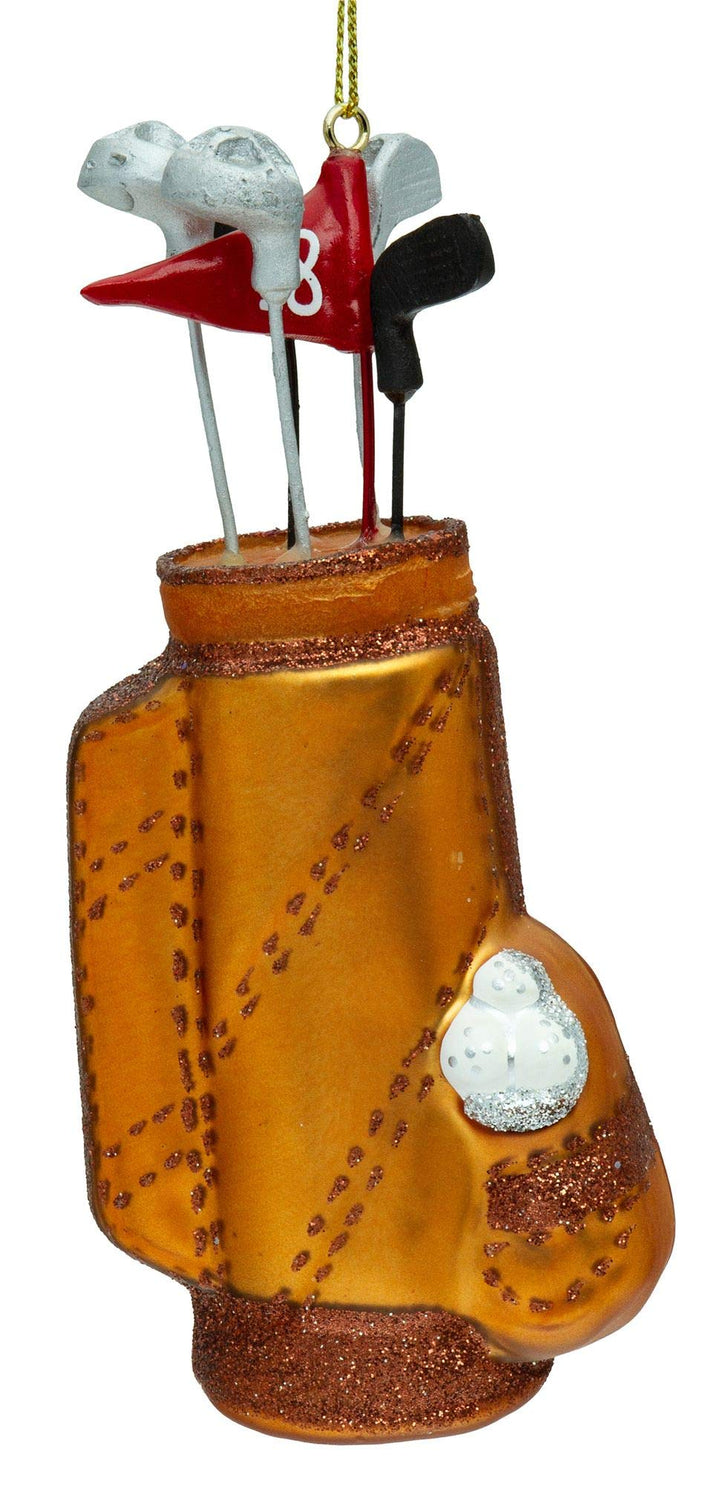 SIKORA Golftasche besondere Weihnachtskugel Glas Christbaumschmuck Deko Figur Weihnachten Anhänger O