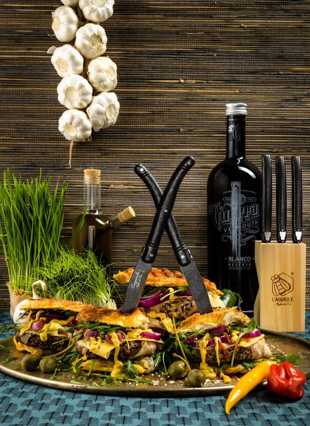 Laguiole Style de Vie Steakmesser Premium Line, 6-teilig, Stonewash