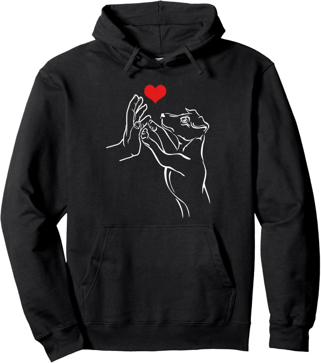Jack Russell Hundebesitzer - Hund gibt Highfive Pullover Hoodie