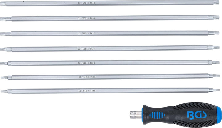 BGS 2325 | Schraubendreher-Satz mit Wechselklingen | T-Profil (für Torx) / TS-Profil (für Torx Plus)