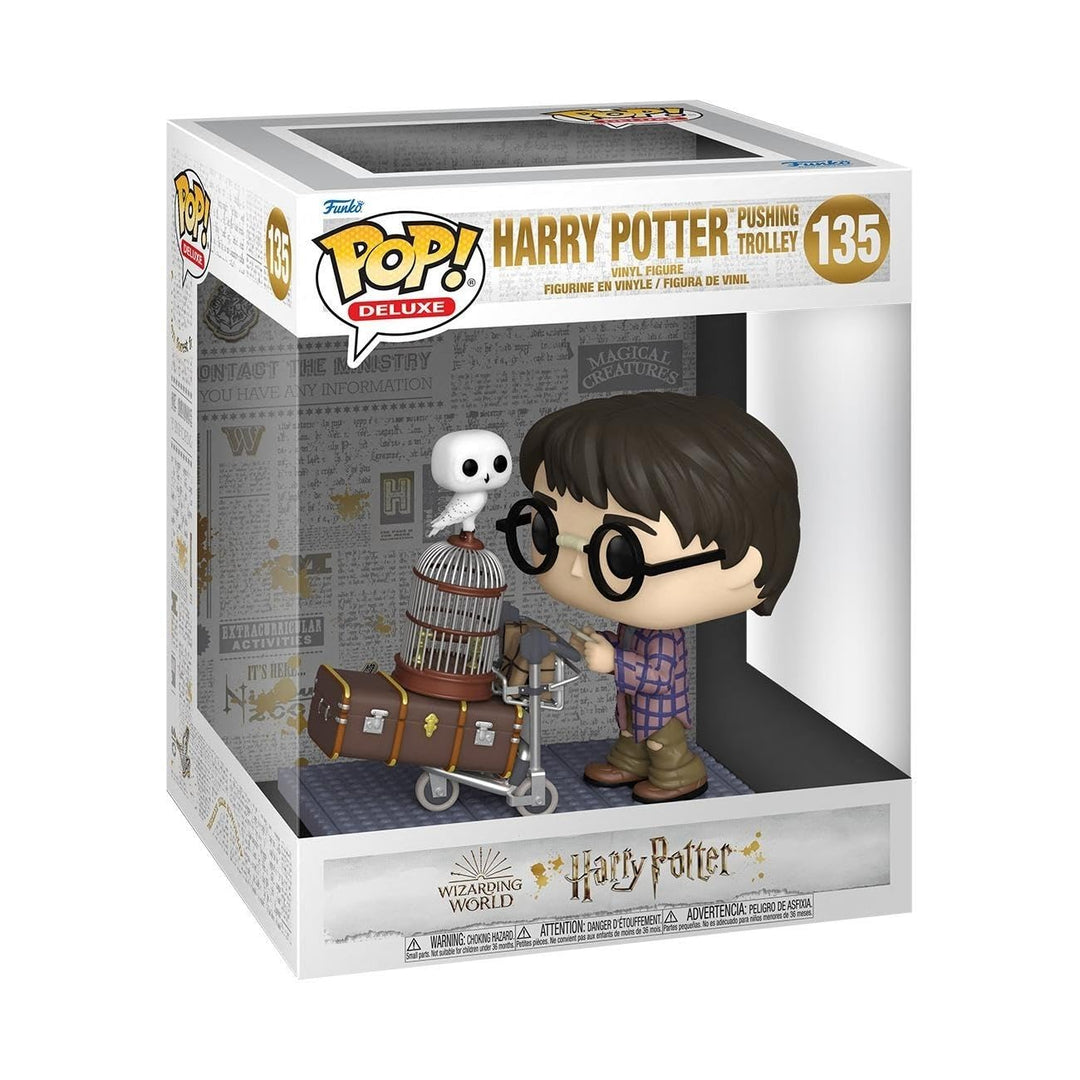 Funko 57360 POP Deluxe: Harry Potter Anniversary- Harry Pushing Trolley