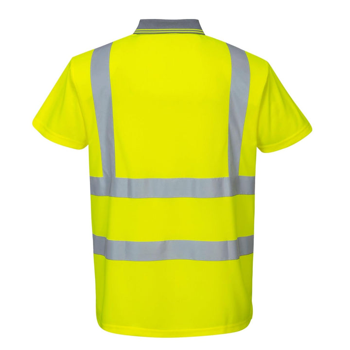 Portwest Hi-Vis Kurzarm-Polohemd L Gelb, L Gelb