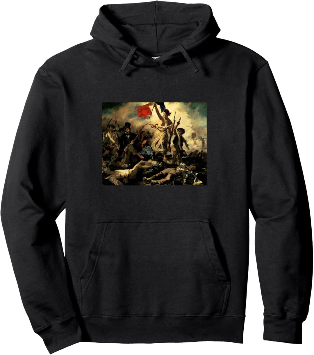 Freiheit, die das Volk führt Eugene Delacroix Pullover Hoodie