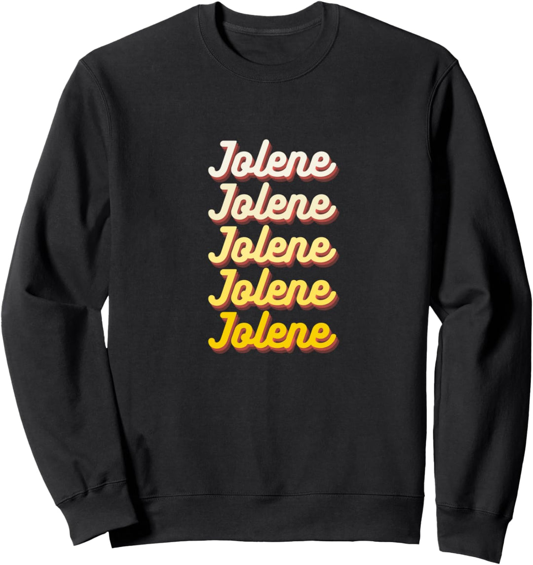 Jolene Retro Erde getönten Boho Design lustiges Sweatshirt
