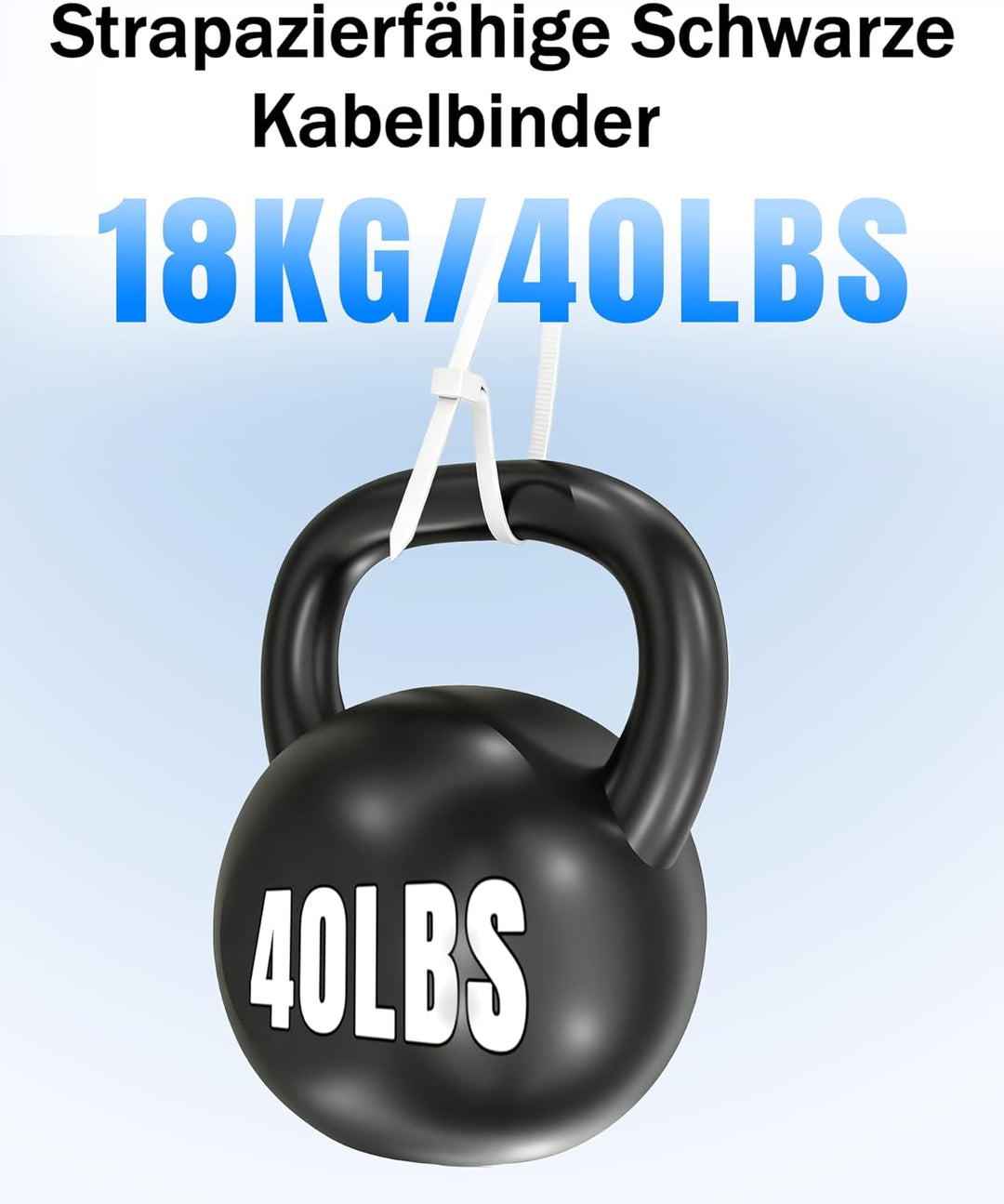 400 Stück Kabelbinder Weiss Set,Tesmax Kabelbinder UV Beständig,wiederverschliessbar Nylon Super Hal