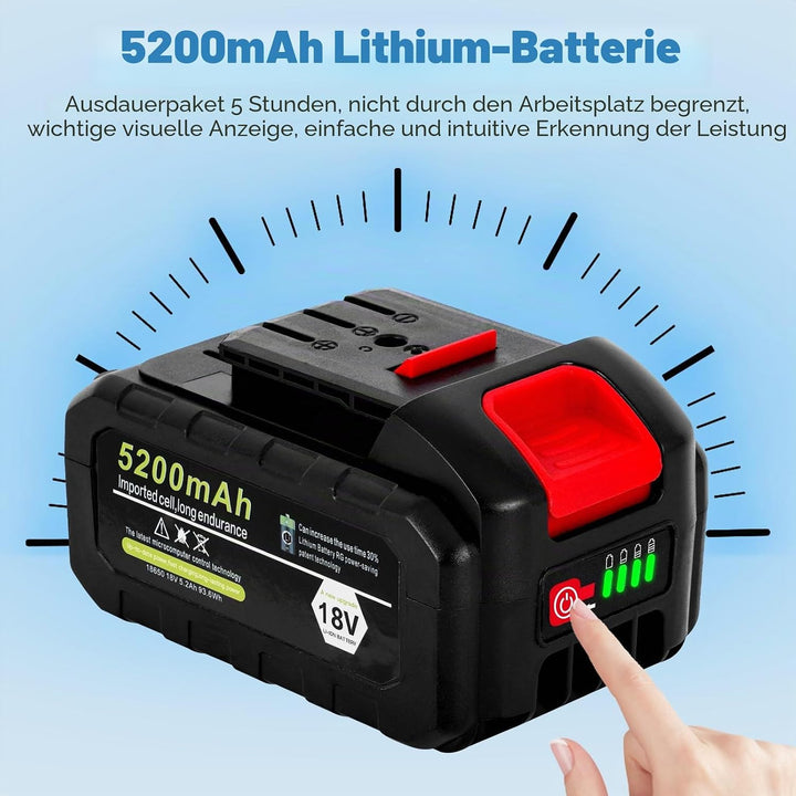 MXBAOHENG Sacknähmaschine mit 2 akkus 21 V Einstellbare Geschwindigkeit Beutelverschliessmaschine mi
