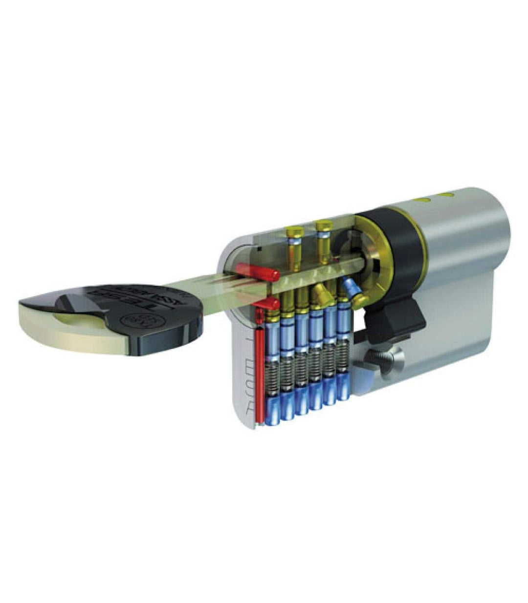 Tesa TX80 Sicherheitsschliesszylinder, Messing, 35 x 35 mm