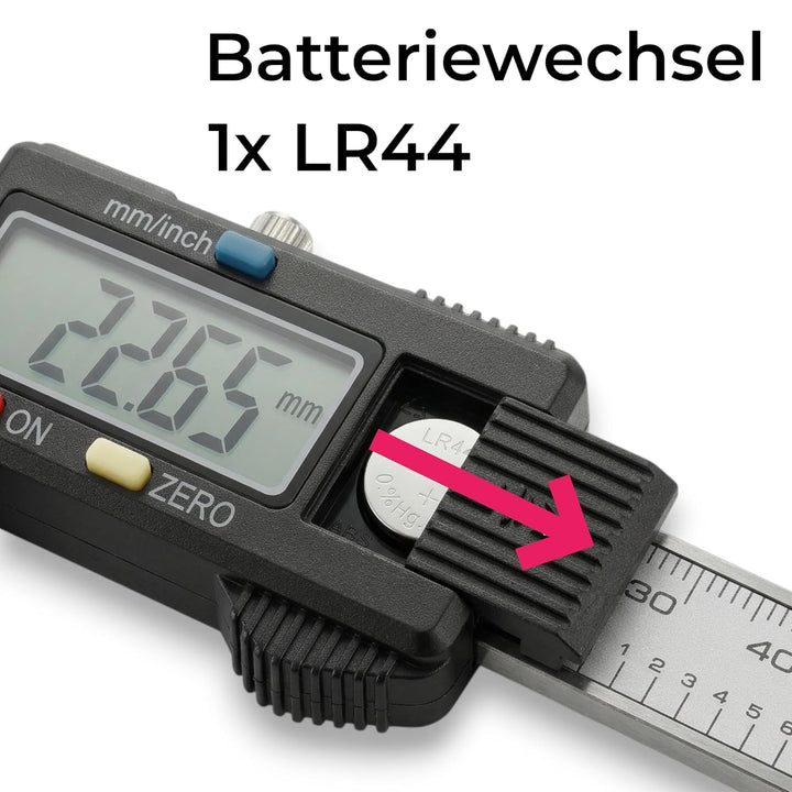 Digitaler Messschieber, jj-shop24 Schieblehre Messlehre, Messung 0-150 mm LCD-Display, Metall, Edels