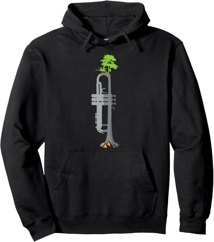 Trompete Berg Wandern Pullover Hoodie