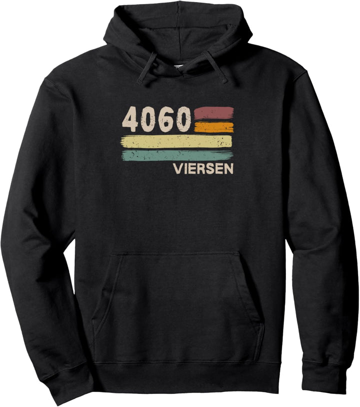 4060 Viersen Retro Postleitzahlen Alte PLZ Vintage Pullover Hoodie