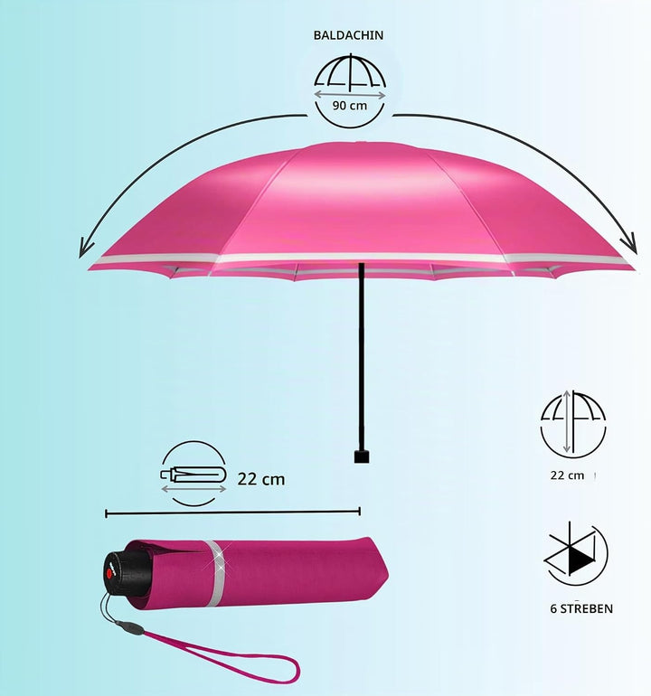 Knirps Rookie manual Kinder Regenschirm flamingo, 90 cm, Flamingo