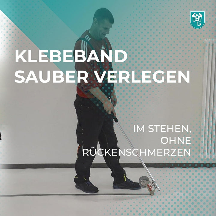 Klebebandabroller Taperoller mit Verlängerung für 50 mm Klebebandrollen