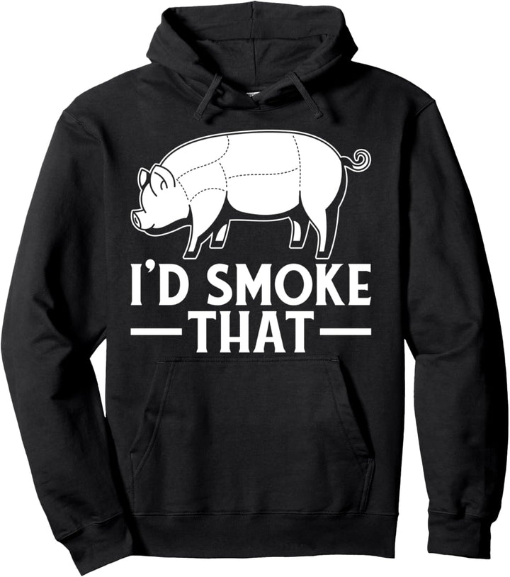 Schweinefleisch Grillparty BBQ Grillmeister Lustiges Grillen Pullover Hoodie