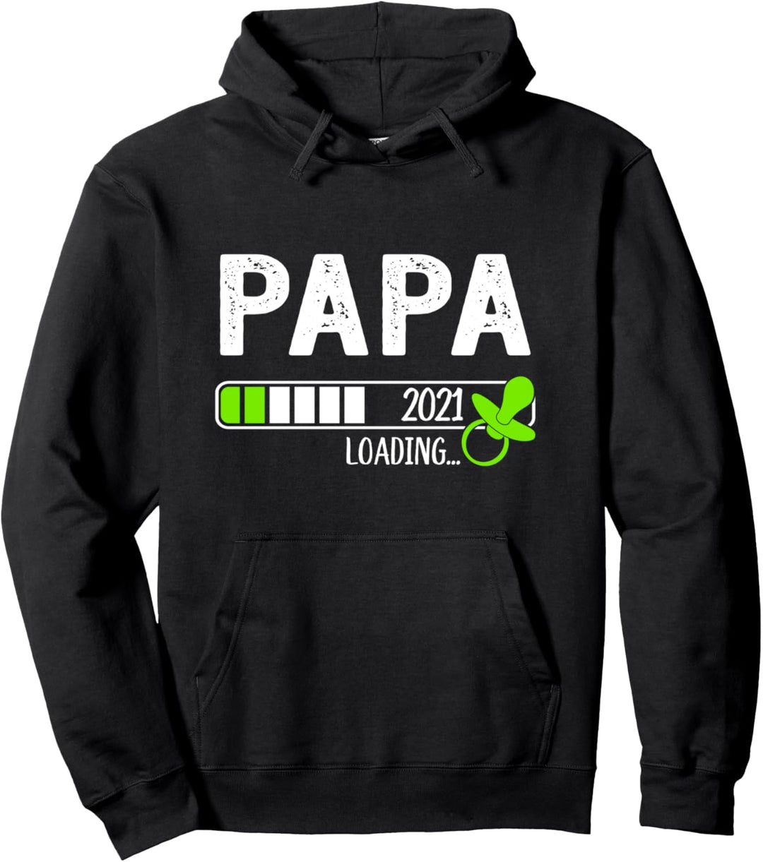 Befördert zum Papa 2021 Schnuller Werdender Vater Pullover Hoodie