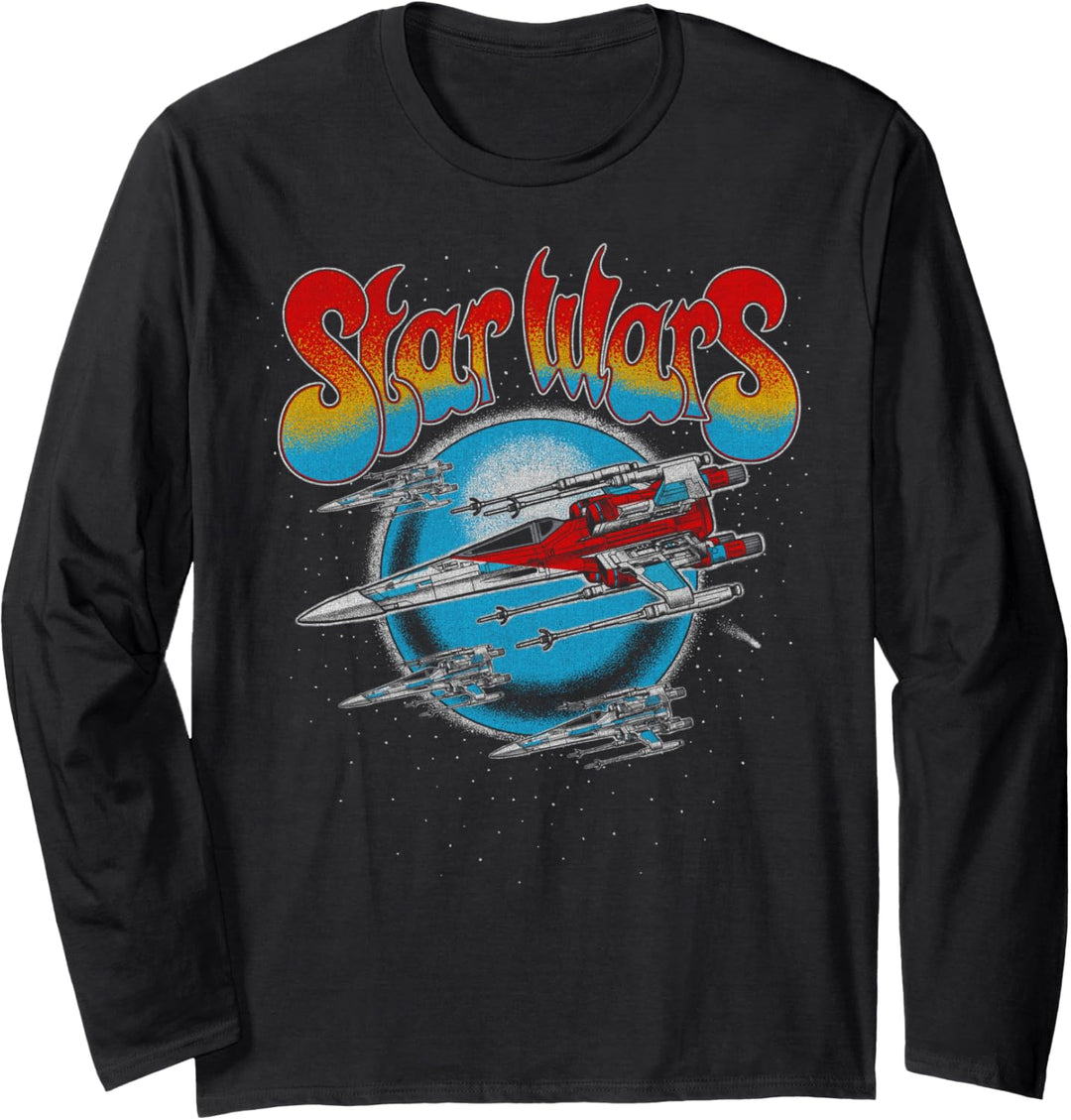 Star Wars The Rise Of Skywalker Retro X-Wing Langarmshirt
