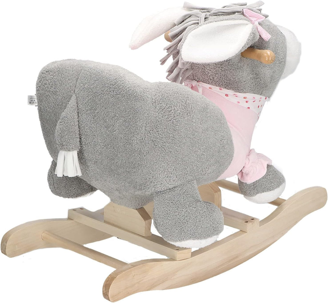 Sterntaler Schaukeltier Esel Emmi Girl, Alter: 12-36 Monate, 68 x 36 cm, Grau/Rosa