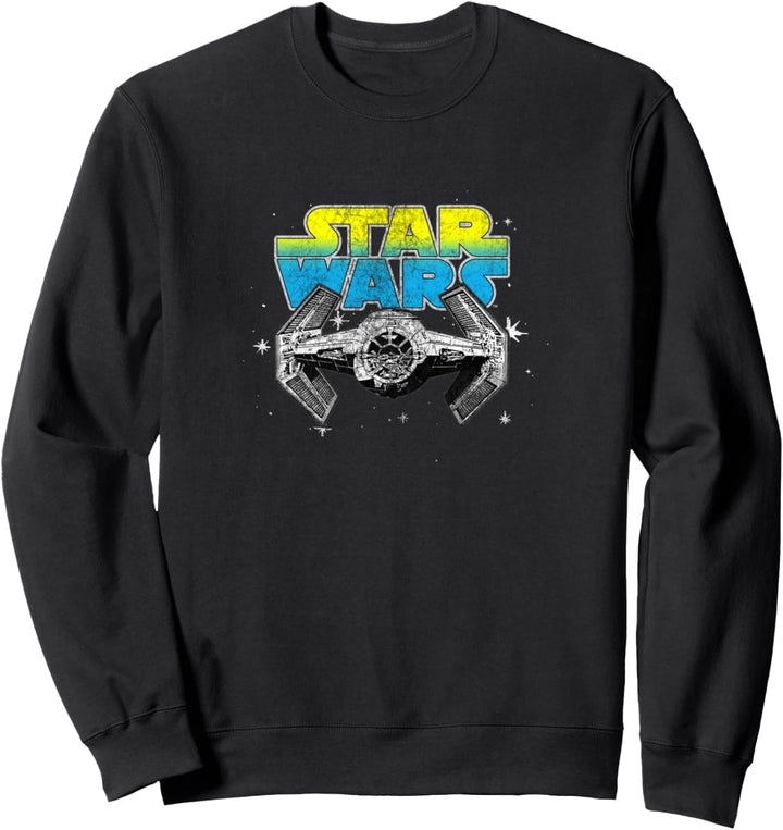 Star Wars Tie Fighter Yellow Blue Logo Sweatshirt